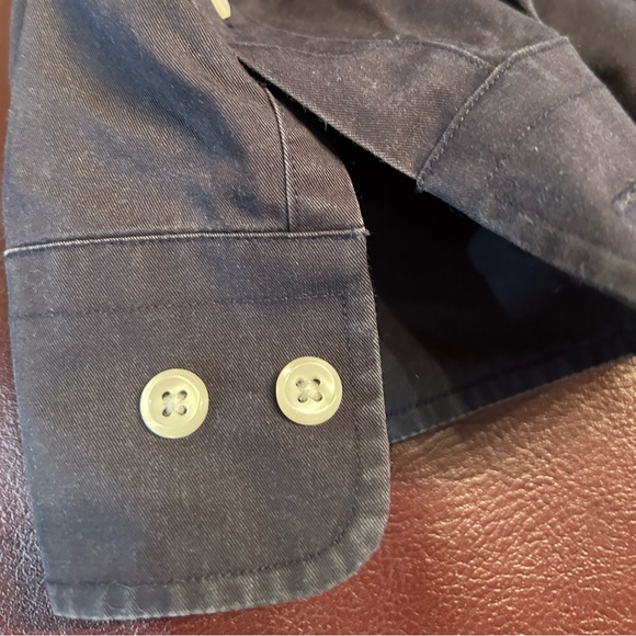 Nordstrom Antique Black Long Sleeve Boat Shirt size Large - Picture 7 of 9